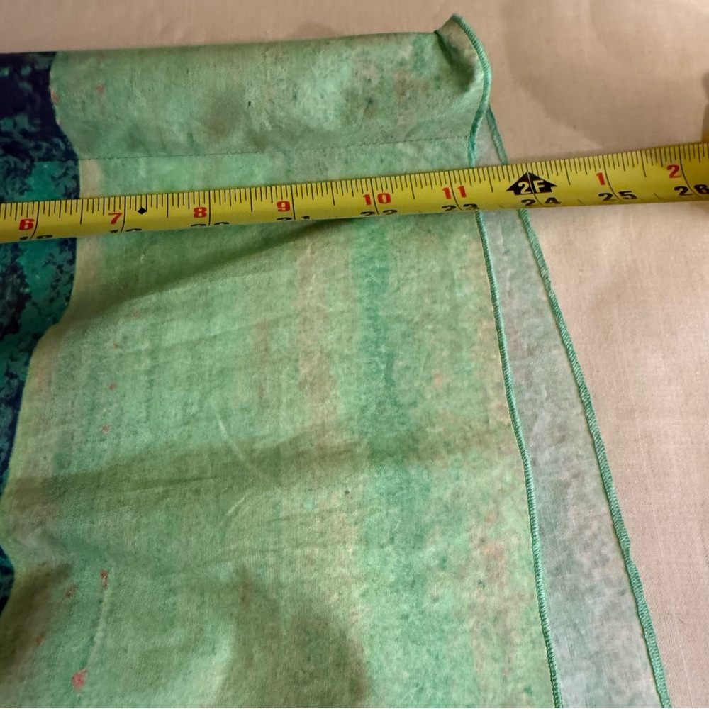 Anthropologie, Sandra Ball Photography Stylish Green and White Skirt, Size 8 - Picture 13 of 14